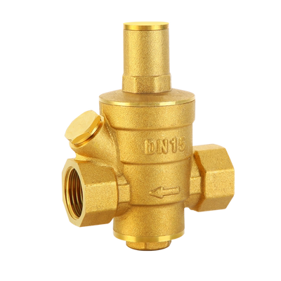 加厚黄铜材质可调式减压阀带活接