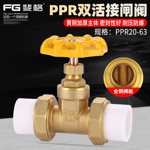 斐格PPR闸阀全铜加厚工程款