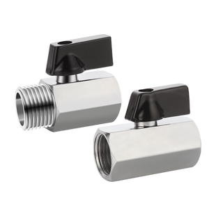 全铜迷你球阀开关内外丝小球阀气动微型1分2分3分4分6分阀门配件