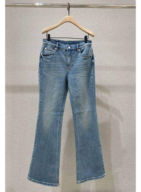 2026春新品微弹修身显瘦微喇叭女装牛仔长裤MBF1JEN040