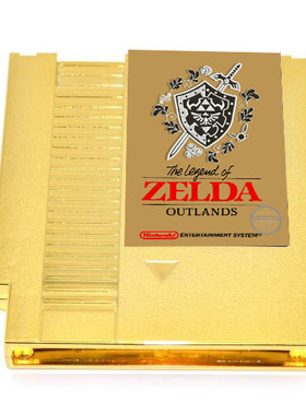 任天堂美版NES版镀金色赛尔达传说：荒野游戏卡英文版集成芯片