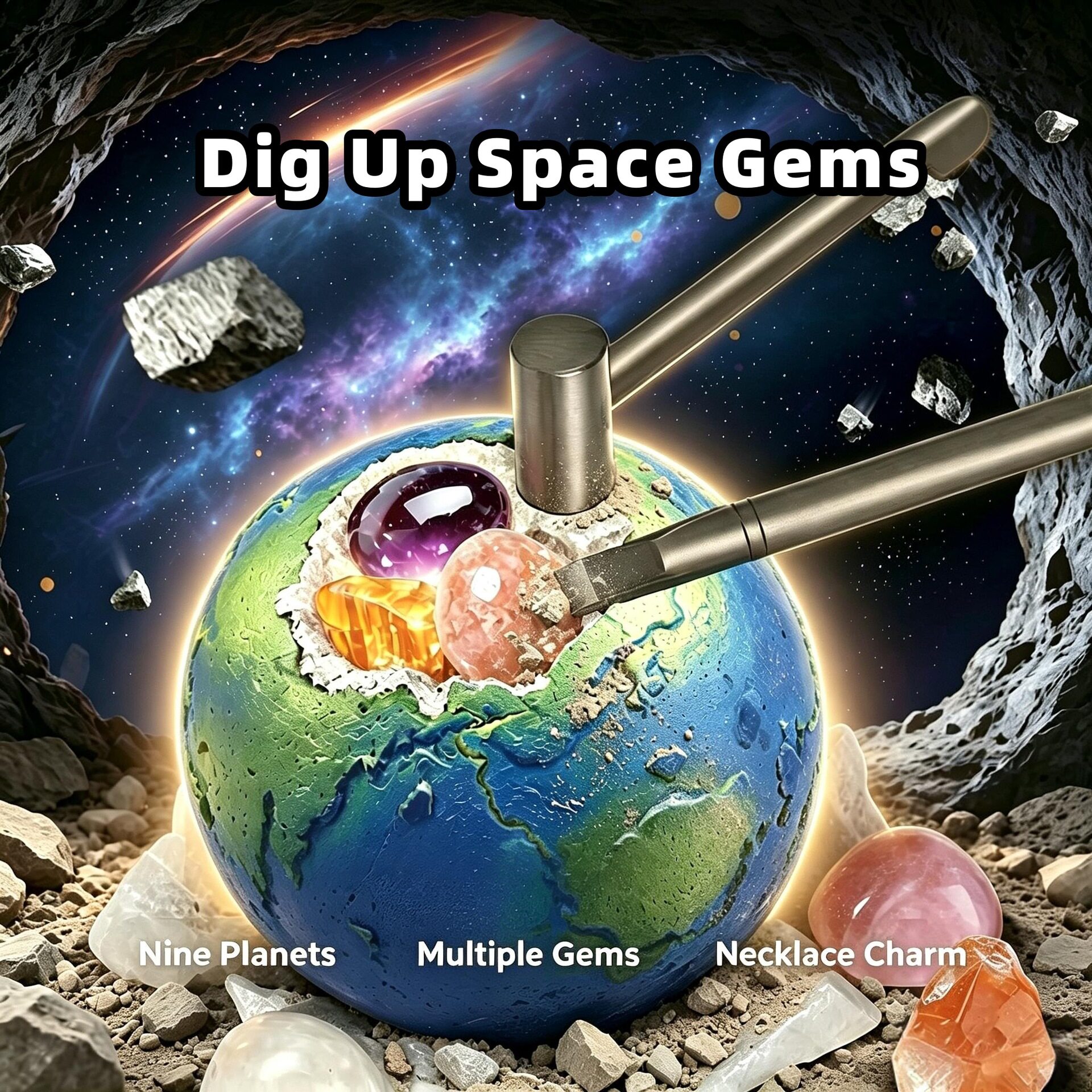 Solar System 9 Planet Gem Dig九大行星考古挖掘宝石STEM Toys