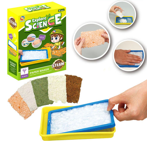 Kids Paper Making Kit造纸实验STEM DIY Science Experiment Toy