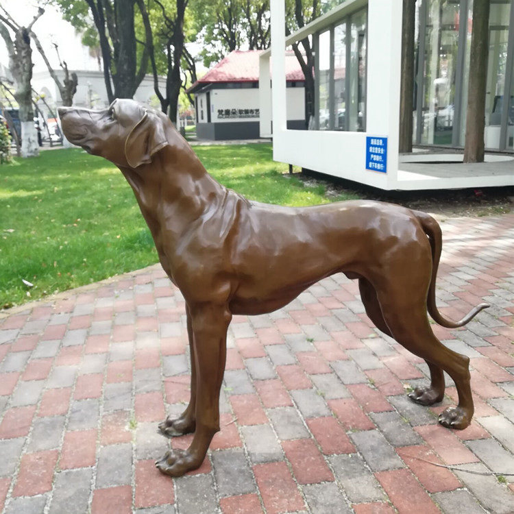 看门犬迎宾狗宠物犬大狗守护犬铜雕塑酒店会所庭院户外摆件装饰品