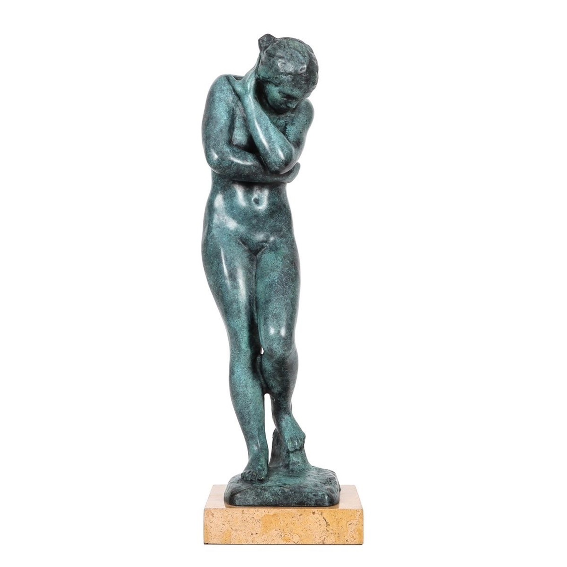 铜雕塑罗丹青铜时代夏娃雕像欧式古董家居酒店办公室摆件艺术品