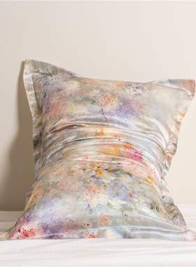 40姆米重磅真丝印花枕套6A级100%桑蚕丝单人枕头套丝绸美容枕巾