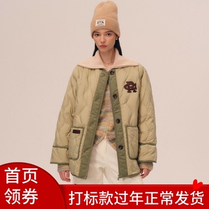 2023秋冬新款中长款圆领叠穿保暖白鸭绒羽绒服外套女JD238T20I