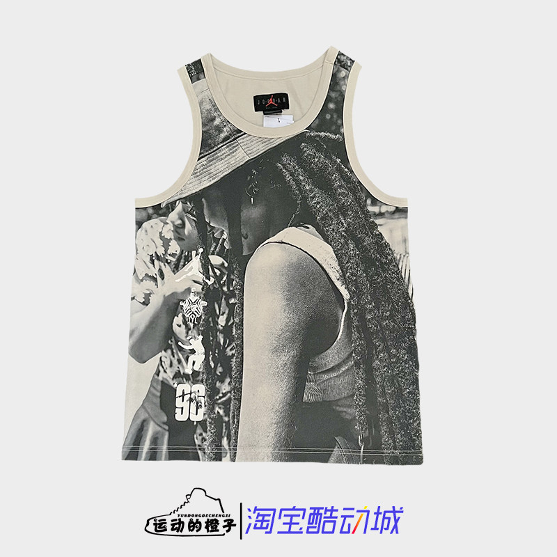 Nike耐克 JORDAN UNION联名人物脏辫无袖背心FD4241-206