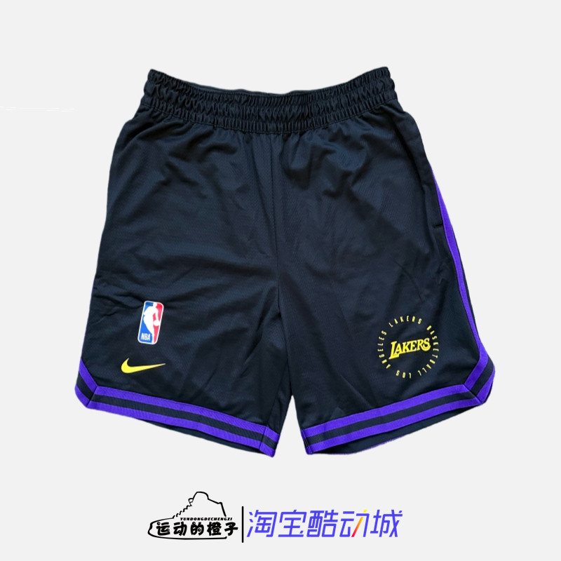 Nike/耐克 洛杉矶湖人队 男子速干透气篮球运动短裤 FQ3212-010