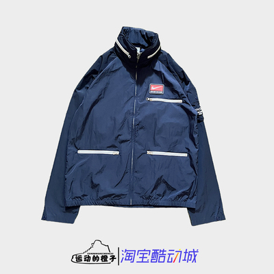 Nike耐克 男士梭织拼接宽松休闲运动外套FB7264-410