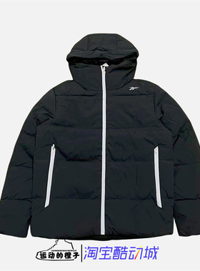 Reebok/锐步 秋冬男连帽保暖短款运动休闲外套羽绒服22CFR203U001