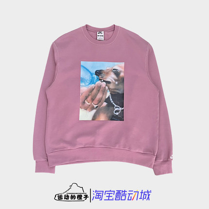 Nike耐克 男加绒针织保暖宽松圆领套头衫卫衣HQ3038-523