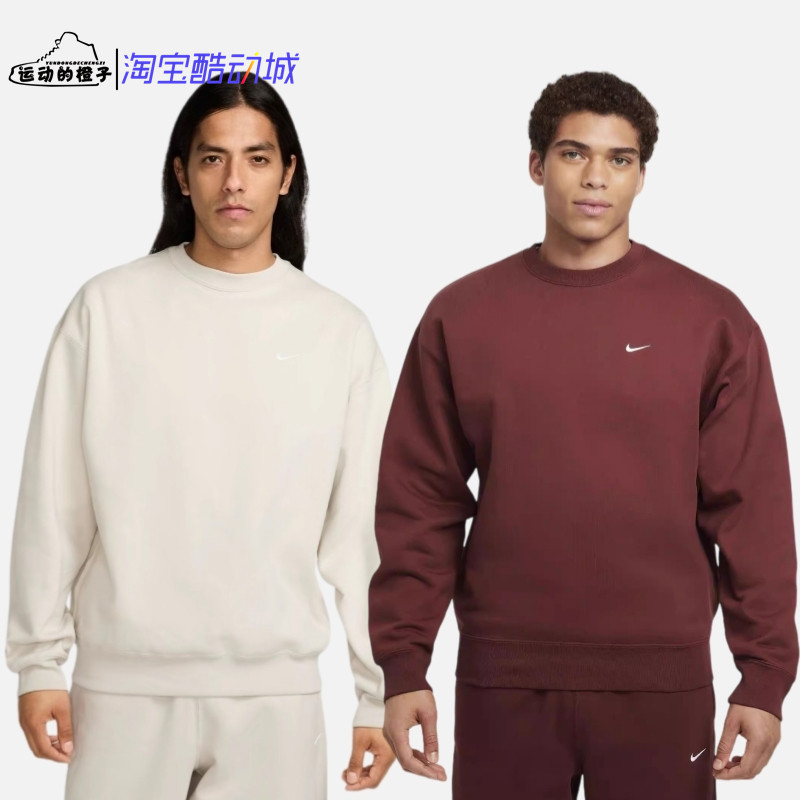 Nike Lab 刺绣小标男子宽松抓绒圆领休闲运动卫衣 DX1361-072-231