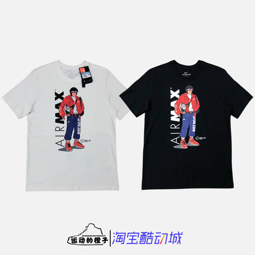 漫画印花运动休闲纯棉T恤