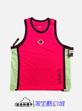 Nike/耐克 Air Jordan 夜光粉 AJ男子篮球运动背心T恤 CW7078-654