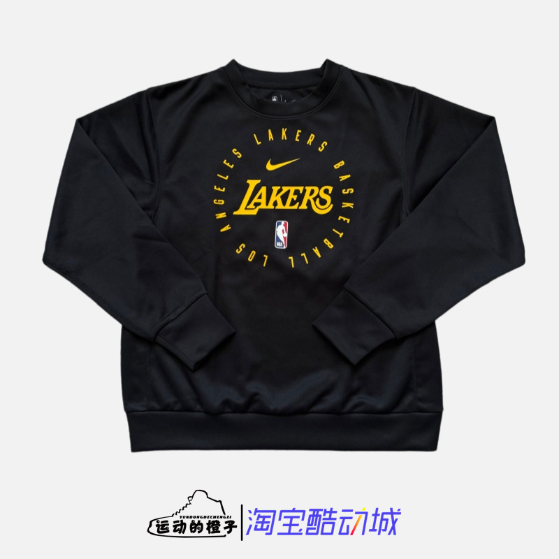 Nike DRI-FIT 洛杉矶湖人队男子速干圆领长袖运动卫衣 FQ3372-010