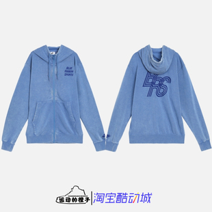 Nike/耐克BRS 水洗做旧男子复古连帽拉链针织夹克外套 HQ6040-486