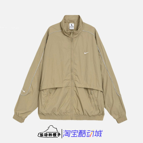 耐克男反光机能梭织立领休闲夹克