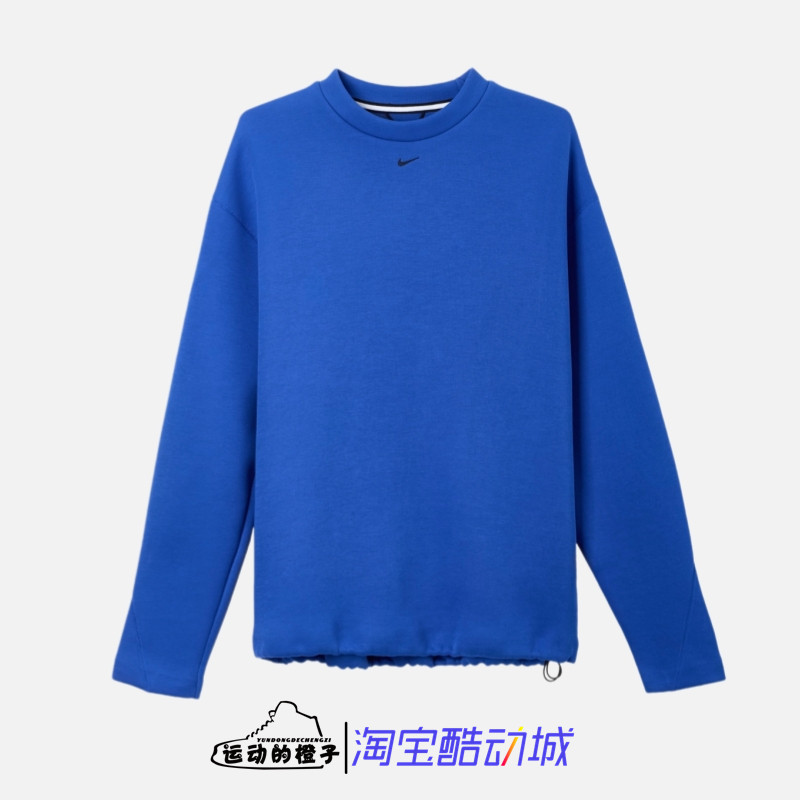 Nike TECH FLEECE 刺绣小标男子潮流圆领运动休闲卫衣 HJ2939-480