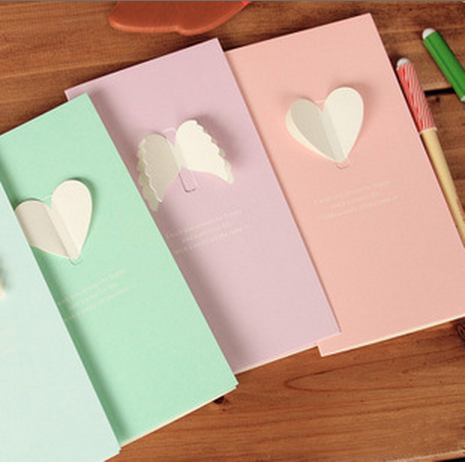 创意韩版三折立体翅膀贺卡 情人父亲节祝福生日通用贺卡 节日贺卡