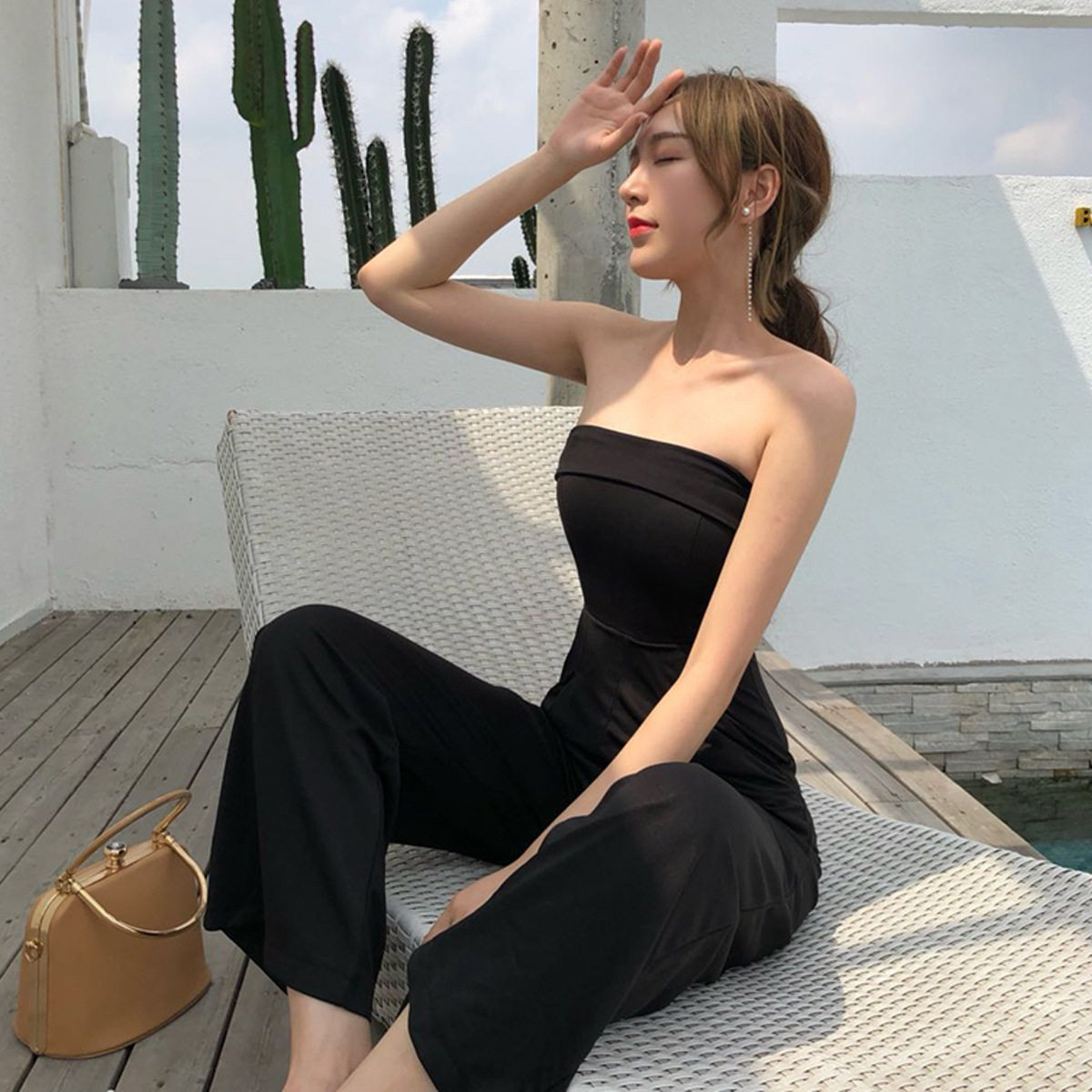 8833欧美东南亚外贸连体裤