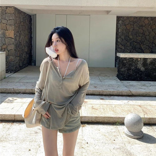 宽松休闲防晒罩衫上衣