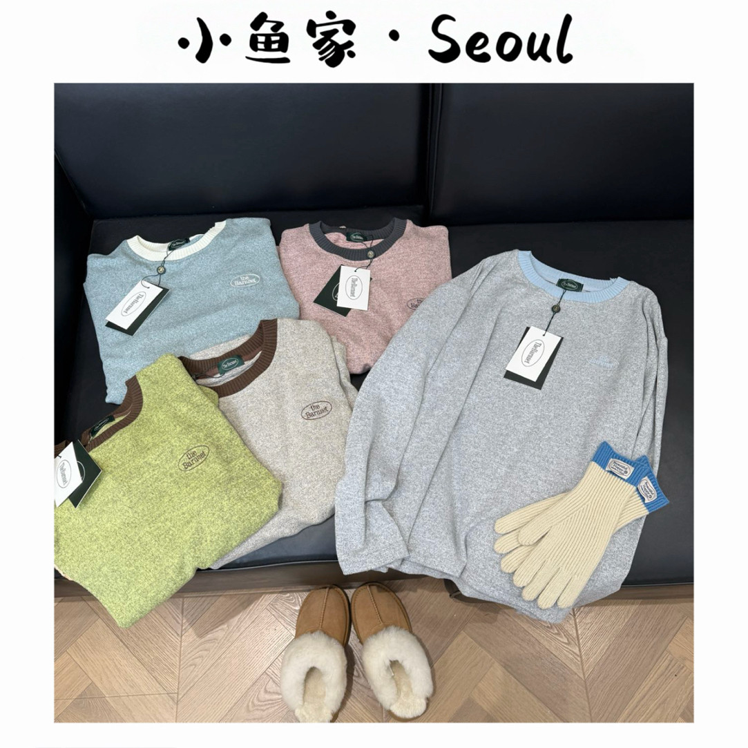 【撞色针织领】韩风定制面料拼接领长袖打底衫百搭显瘦慵懒风长袖,女装/女士精品,T恤,淘宝优惠券,粉丝福利购,淘宝优惠卷