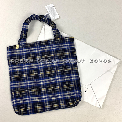 「现货」VISVIM PETITE TOTE (W/LI NEP TWEED) 18AW 格子手提包