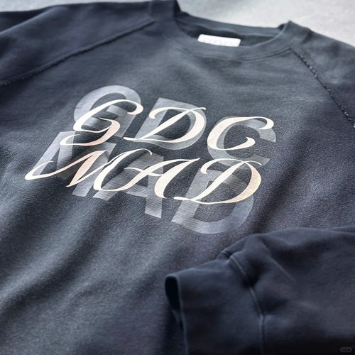 MADNESS X GDC  SWEATER 上海快闪限定联名水洗牛角袖卫衣 余文乐