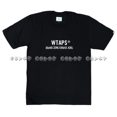 「现货」WTAPS GPS / SCREEN SS TEE 18SS 经典LOGO 坐标 短袖T恤