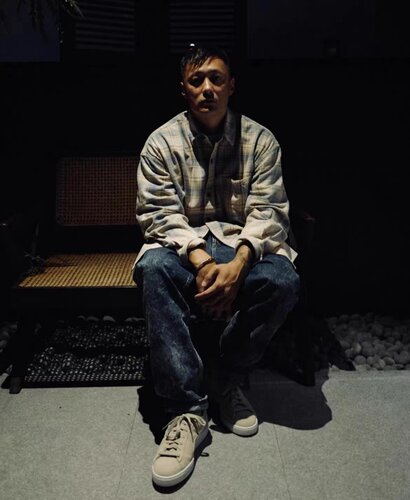 MADNESS渐变格子长袖衬衫22AW