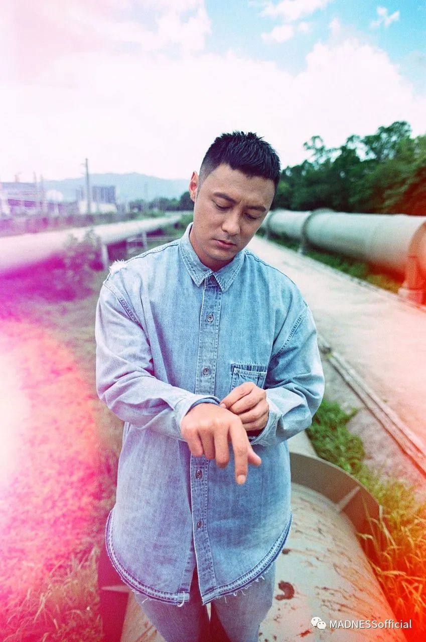 madness水洗做旧余文乐牛仔衬衫