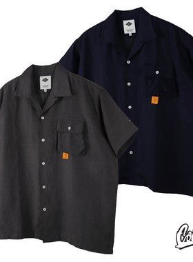 折扣 MADNESS CAMP COLLAR SHIRT 单袋古巴领短袖衬衫余文乐同款