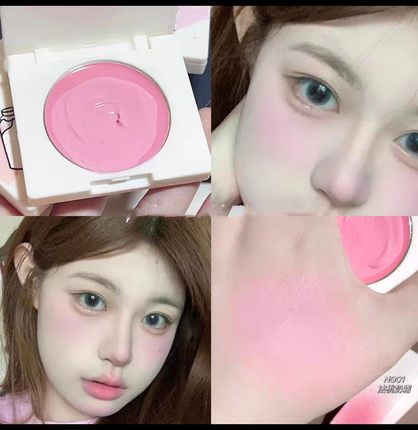 ins韩系水光感嫩妹腮红 皮肤透出来的好气色 bbia同款腮紫腮红膏