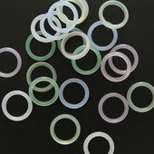 3个高品质醋酸23mm戒指圈圆圈流苏跑环平安扣diy手工发簪制作材料