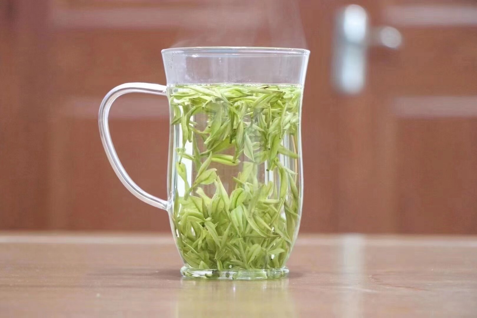 奇高chikao耐热玻璃冷热饮单杯绿茶杯花果茶办公杯带把杯子大容量