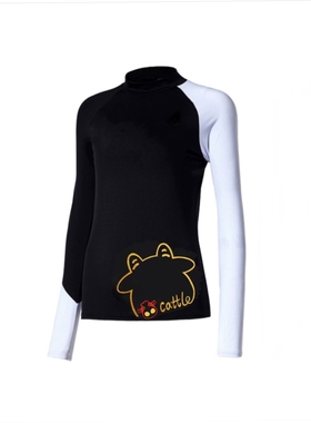 巴西柔术防磨服Rashguard 黑白精简小牛
