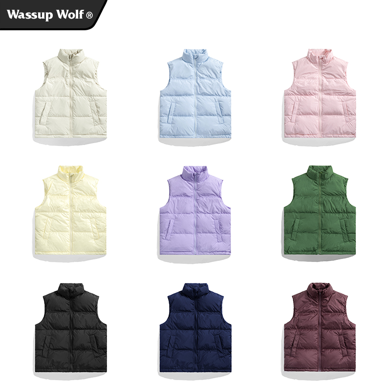 wassupwolf加厚羽绒马甲