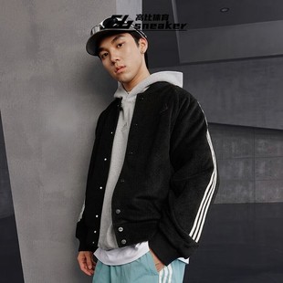 JKT男女加绒立领休闲宽松夹克外套JI6638 WARM 阿迪达斯ST 3ST
