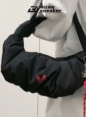 阿迪达斯三叶草新年款女包褶皱云朵包羊角包斜挎包单肩包JY8573