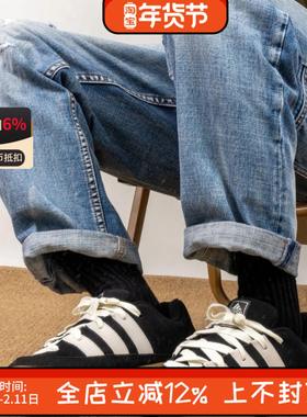 Adidas三叶草ADIMATIC情侣鲨鱼面包鞋复古板鞋休闲鞋KI8879