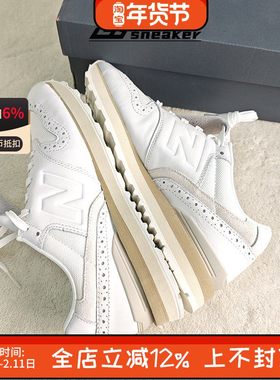 New Balance NB 996v2 女款舒适运动皮革白色跑步鞋WL996TA2