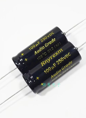 250V100UF 250V Rnyrexm金字胆机电源 轴向卧式 电解电容 16*41