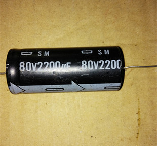 日本黑金刚胆机 轴向卧式 电解电容 80V2200UF 2200UF80V 25*55