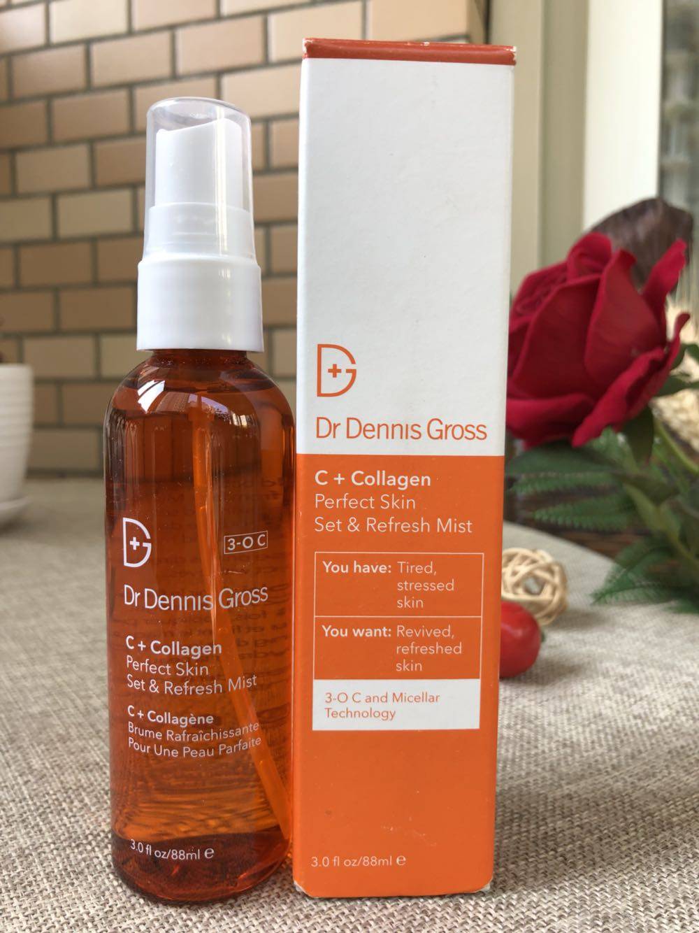 Dr Dennis Gross 丹尼斯医生维C胶原蛋白清新美肤定妆喷雾88ml