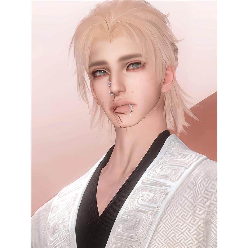 血痕 忧郁的钢笔 逆水寒手游捏脸全职业成男通用 原版