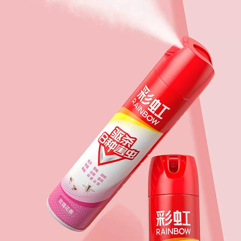 彩虹杀虫剂家用气雾剂非无毒驱苍蝇蚊子蟑螂药除虫神器灭害灵喷雾
