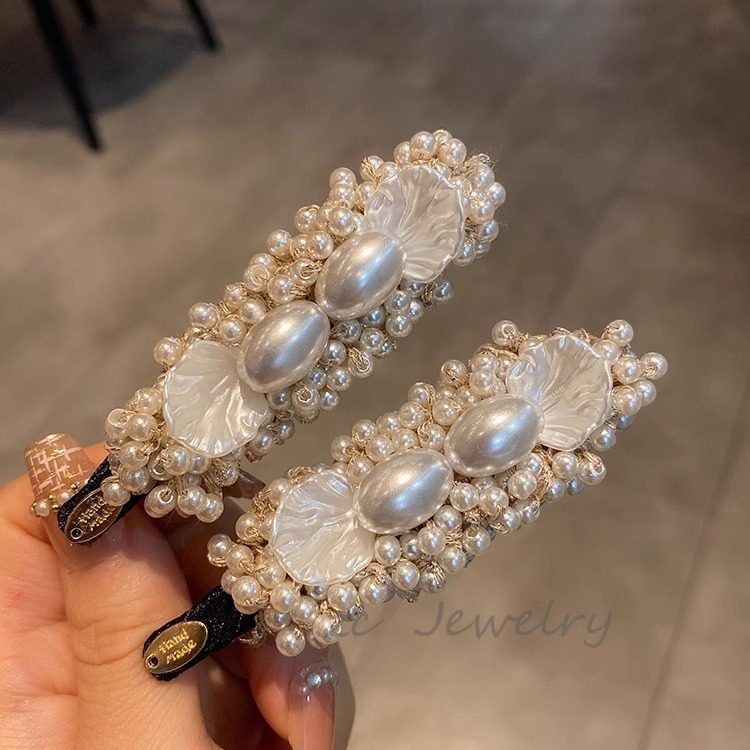 重工珍珠发夹刘海碎发边夹bb夹网红一字夹发卡2025年新款夹子头饰,饰品/流行首饰/时尚饰品新,民族风发饰,淘宝优惠券,粉丝福利购,淘宝优惠卷