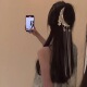 流苏发夹后脑勺鸭嘴夹发卡森系头饰女 超仙长款 银月追影 新中式