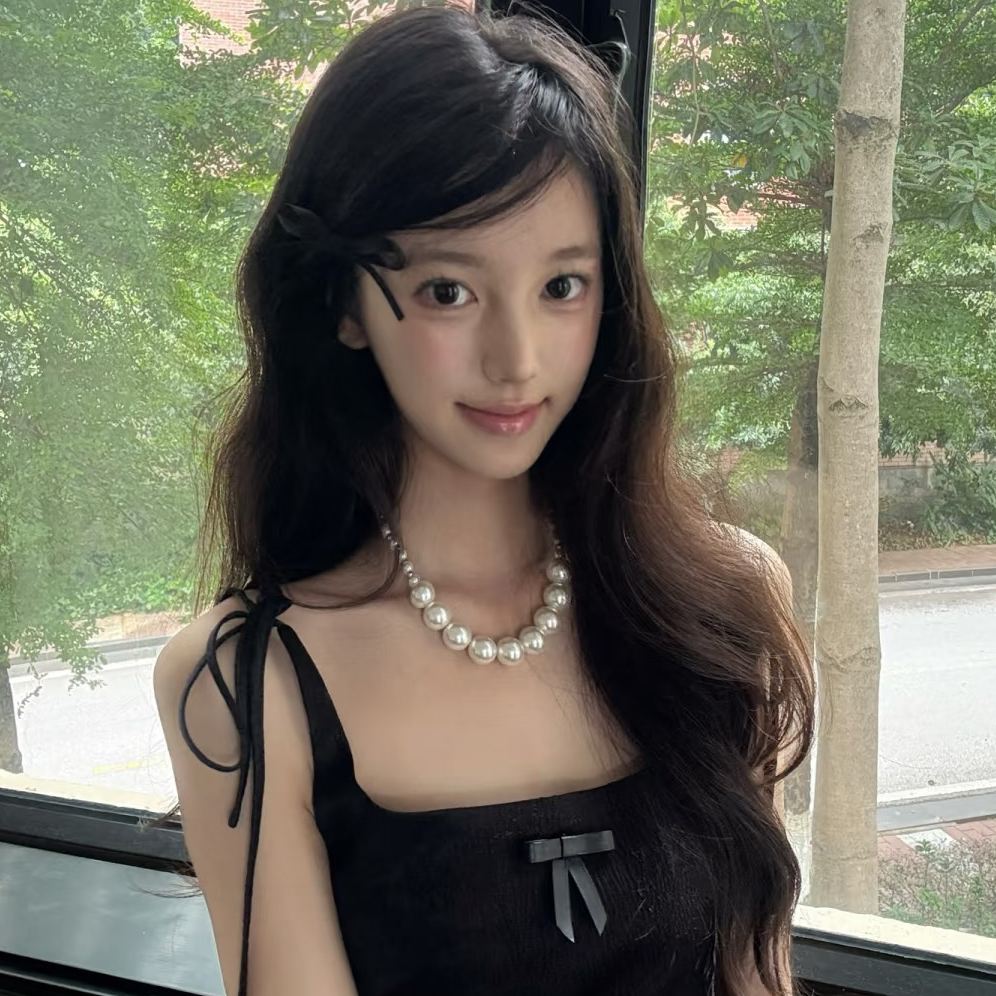 法式复古赫本风珍珠项链女